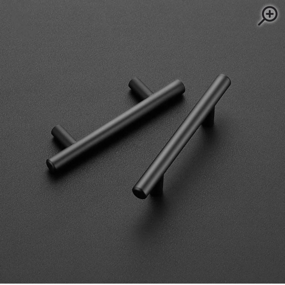 Black cabinet pulls